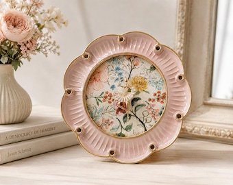 Vintage-Inspired Ballerina Floral Frame | 4x4 Decorative Standing or Hanging Art