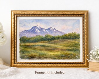 Original Mountain Meadows Art Print | 4x6-5x7-8x10 Print Wall Decor