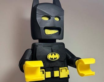Superhero 3D Printed Toilet Paper Holder / Wall Mount Bathroom Decor