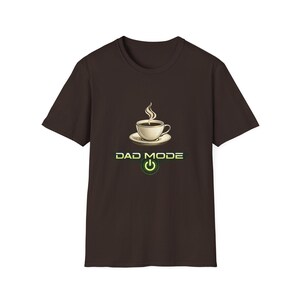 Dad Mode Coffee Cup T-Shirt | Funny Dad Tee, Morning Coffee Shirt image 5