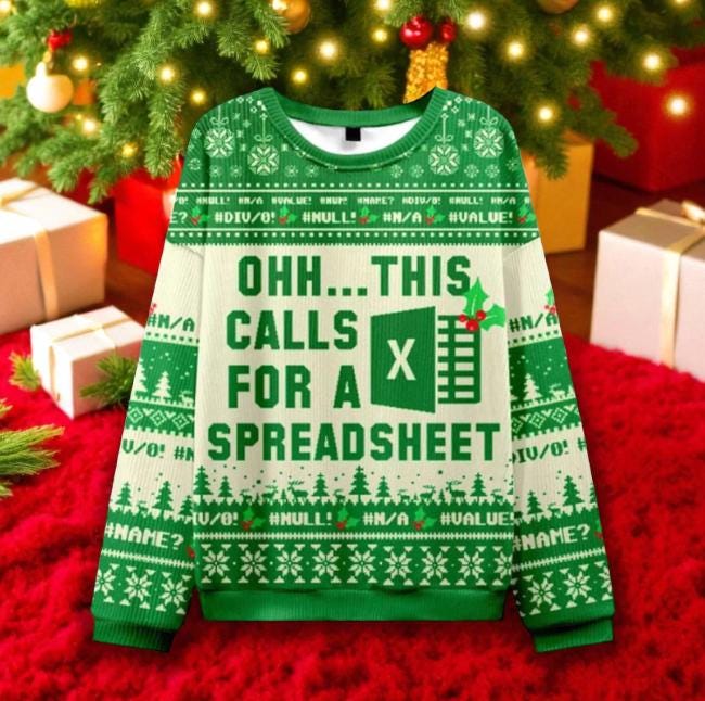 Discover Exel Sweater, Ohh This Calls For A Spreadsheet Christmas Ugly Sweater, Family Matching Outfit, Friends Party, Hoodie Xmas Gift