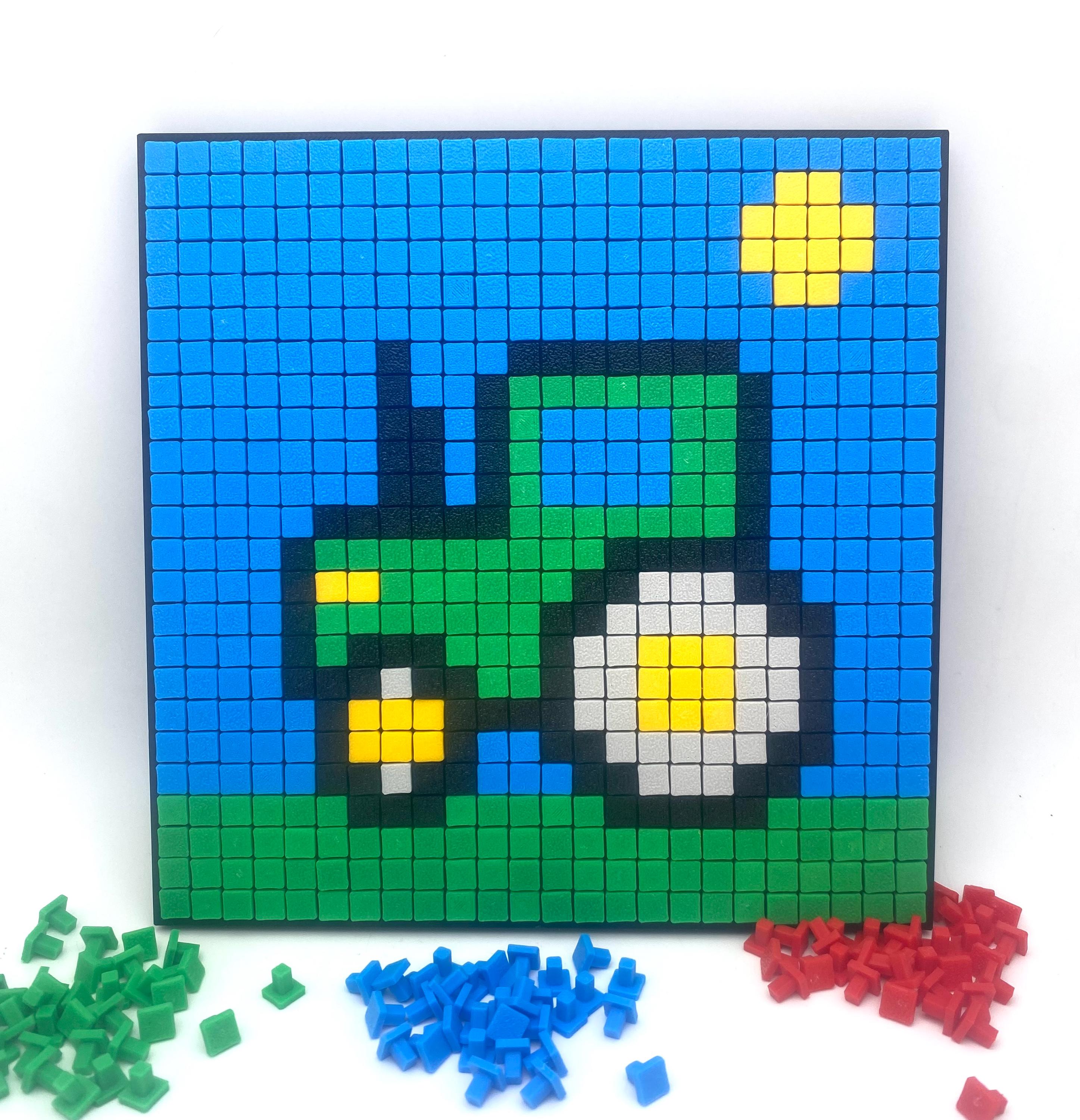 Tractor Pixel Art Kit - Farm-Themed DIY Toy for Kids 3D Pegboard…