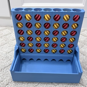 Juego de 4 en raya con autoclasificación impreso en 3D, reinicio automático y juego familiar