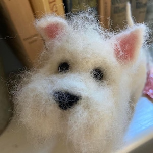 Felted Westhighland terrier made to order