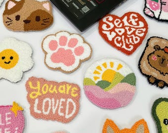 Posavasos personalizados con aguja de punzón, regalos únicos para amigos y regalos de inauguración de la casa.