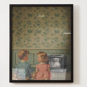 Static, Poster, Vintage Aesthetic, Printable Wall Art, Digital Download