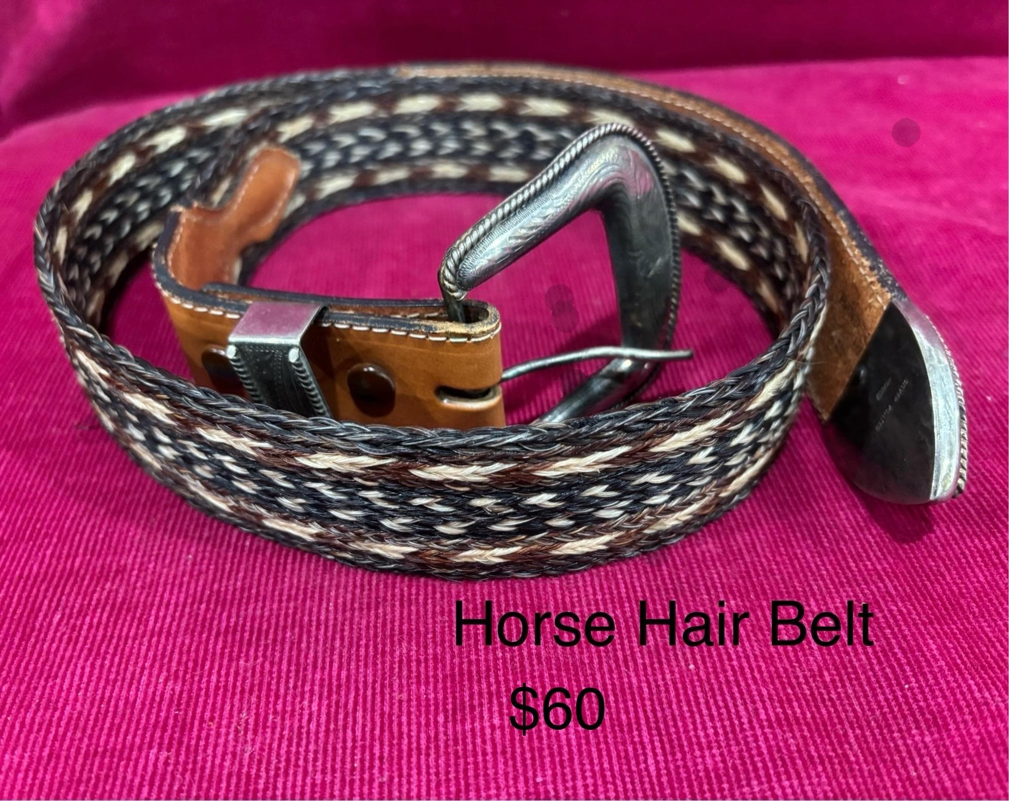 Horse Hair Belt With Buckle - Etsy display picture 3