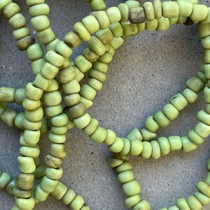 Large Beaded Classic Hoop Earrings Green