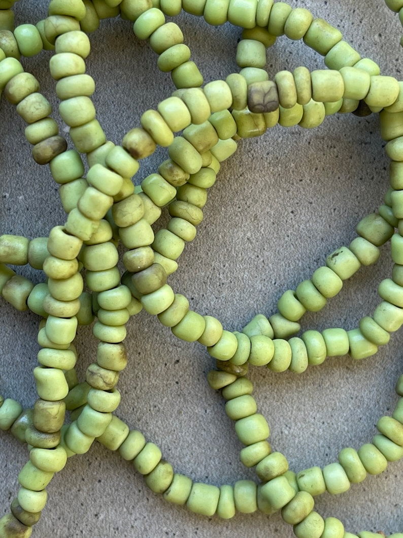 Large Beaded Classic Hoop Earrings Green