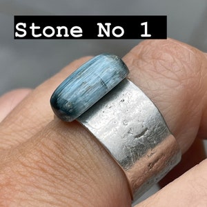 Blue Denim Tourmaline Custom Made Artisan Rings image 7