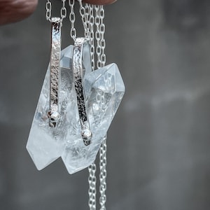 Crystal Rock Quartz April Birthstone Necklaces image 2