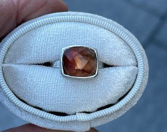 Imperial Topaz Rosecut Gemstone Statement custom Made Ring