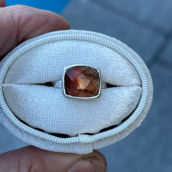 Imperial Topaz Rosecut Gemstone Statement custom Made Ring