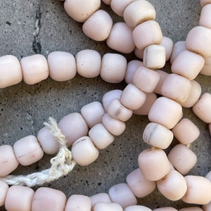 Large Beaded Classic Hoop Earrings Pink