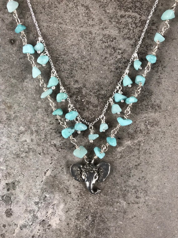 Aquamarine Statement Necklace for 
