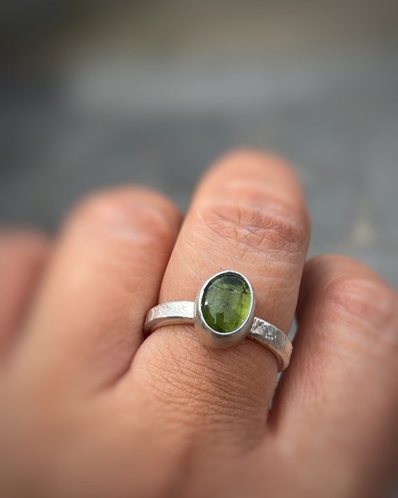 Tourmaline Custom Made Artisan Rings
