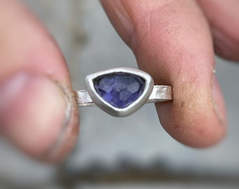 Iolite Rosecut Custom Made Rings