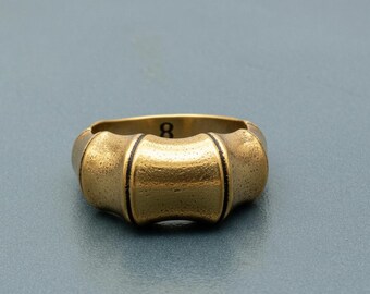 Tiffany & Co Bamboo Ring Size 5.5 Sterling Silver Minimalist 90s