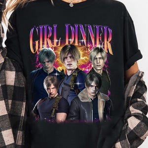 Leon Kennedy Graphic Tee: Vintage Resident Evil Fan T-Shirt