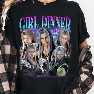 Sephiroth Girl Dinner Shirt: Final Fantasy VII Retro Graphic Tee