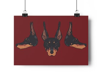 Doberman Giclée Art Print