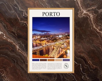 Porto Poster: Porto Print, Porto Paint, Porto Photo, Portugal Poster, Portugal Wall Art, Portugal Poster Print, Portugal Home Decor