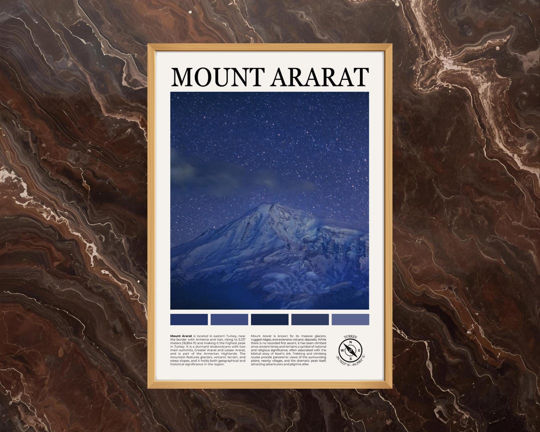 Mount Ararat Poster: Mount Ararat Print, Mount Ararat Wall Art, Mount ...