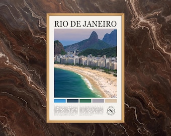 Rio De Janeiro Poster: Rio De Janeiro Print, Rio De Janeiro Paint, Rio De Janeiro Photo, Brazil Poster, Brazil Wall Art, Brazil Travel Print