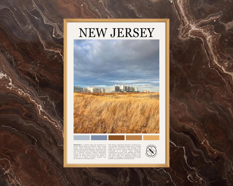 Wildwood Photography Print, New Jersey Poster, Wildwood New Jersey Real Photo, Cape May County Wall Art, Jersey Shore Artwork Decor, Travel