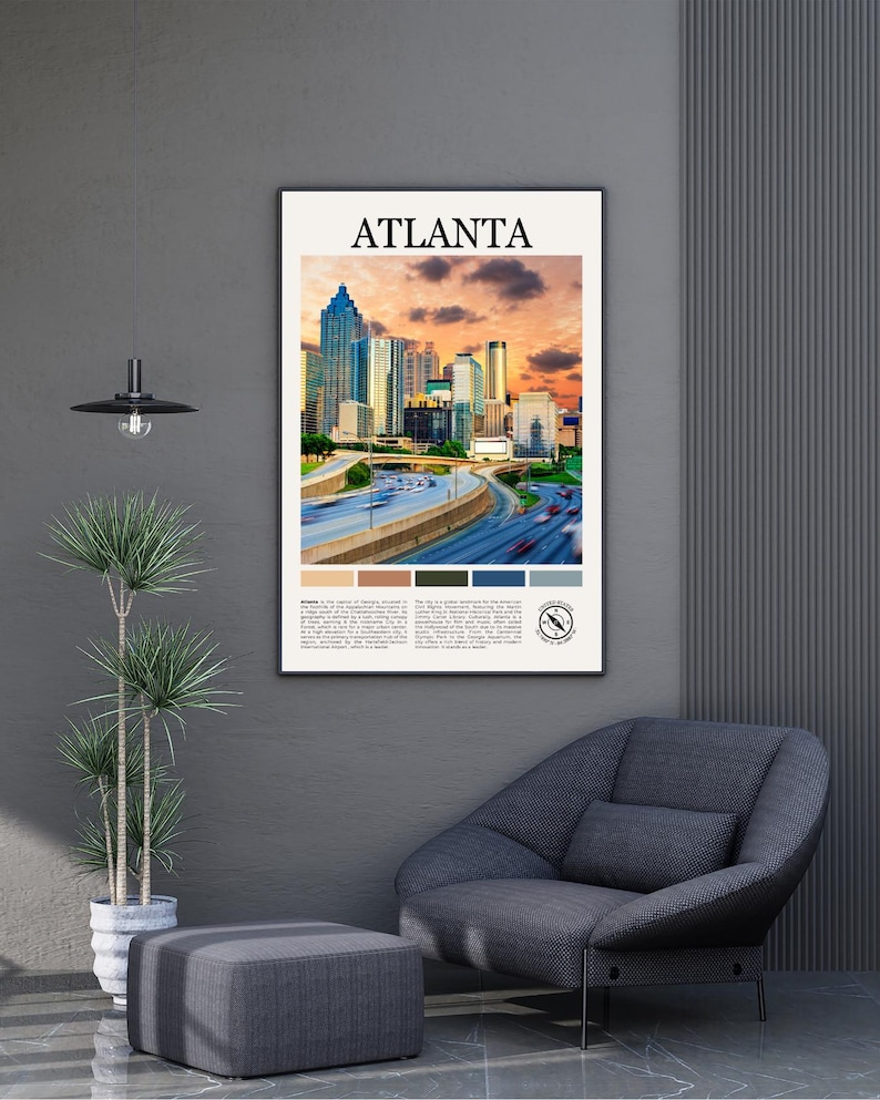 Atlanta Poster: Atlanta Print, Atlanta Paint, Atlanta Photo, Atlanta ...