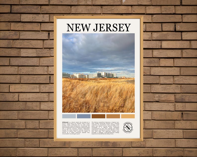 Wildwood Photography Print, New Jersey Poster, Wildwood New Jersey Real Photo, Cape May County Wall Art, Jersey Shore Artwork Decor, Travel