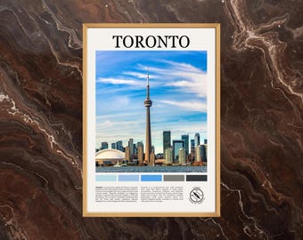 Toronto poster: Canada poster, CN Tower poster, Toronto Paint, Toronto Photo, Toronto Wall Art, Canada poster print, Canada printables