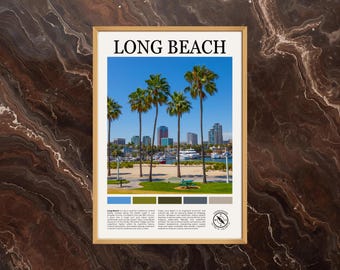 Long Beach Poster: Long Beach California Print, Long Beach Paint, Long Beach Photo, California Poster, California Wall Art, Long Beach Cali