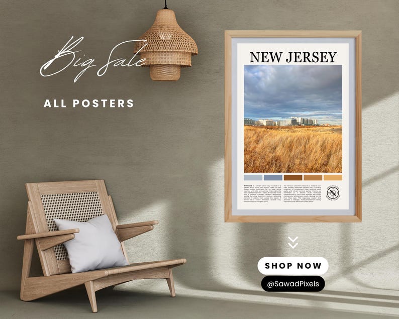 Wildwood Photography Print, New Jersey Poster, Wildwood New Jersey Real Photo, Cape May County Wall Art, Jersey Shore Artwork Decor, Travel