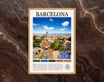 Barcelona Poster: Barcelona Print, Barcelona Paint, Barcelona Photo, Spain Poster, Spain Wall Art, Spain Travel Poster Print, Barcelona