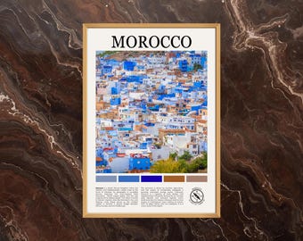 Morocco Poster: Morocco Print, Chefchaouen Poster, Morocco Paint, Morocco Photo, Morocco Wall Art, Morocco Travel Poster, Morocco Art