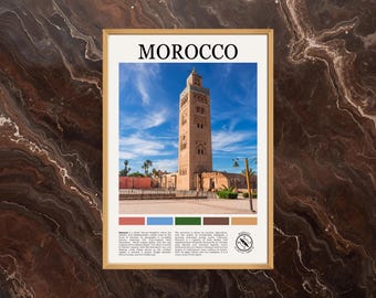 Morocco Poster: Marrakesh Poster, Morocco Print, Morocco Paint, Morocco Photo, Morocco Wall Art, Morocco Travel Poster, Morocco Poster Print