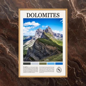 Dolomites Poster: Dolomites Print, Dolomites Wall Art, Dolomites Photo, Dolomites Painting, Europe Poster Print, Italy Poster Print, Italy