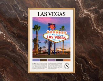 Las Vegas Poster: Las Vegas Print, Las Vegas Wall Art, Las Vegas Photo, USA Printable Poster