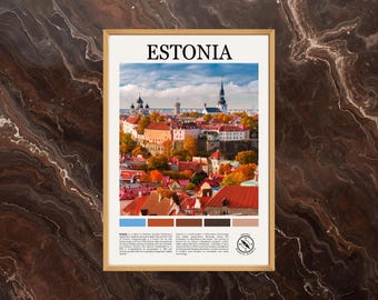 Estonia Poster: Estonia Print, Estonia Paint, Estonia Photo, Estonia Wall Art, Estonia Travel Poster, Estonia Poster Print, Estonia Home Art