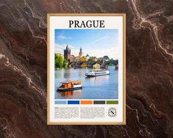 Póster de Praga: Impresión de Praga, Pintura de Praga, Foto de Praga, Póster de la República Checa, Arte mural de la República Checa, Impresión de viaje a la República Checa