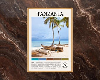 Tanzania Poster: Tanzania Print, Tanzania Paint, Tanzania Photo, Tanzania Wall Art, Tanzania Travel Poster, Tanzania Poster Print, Tanzania