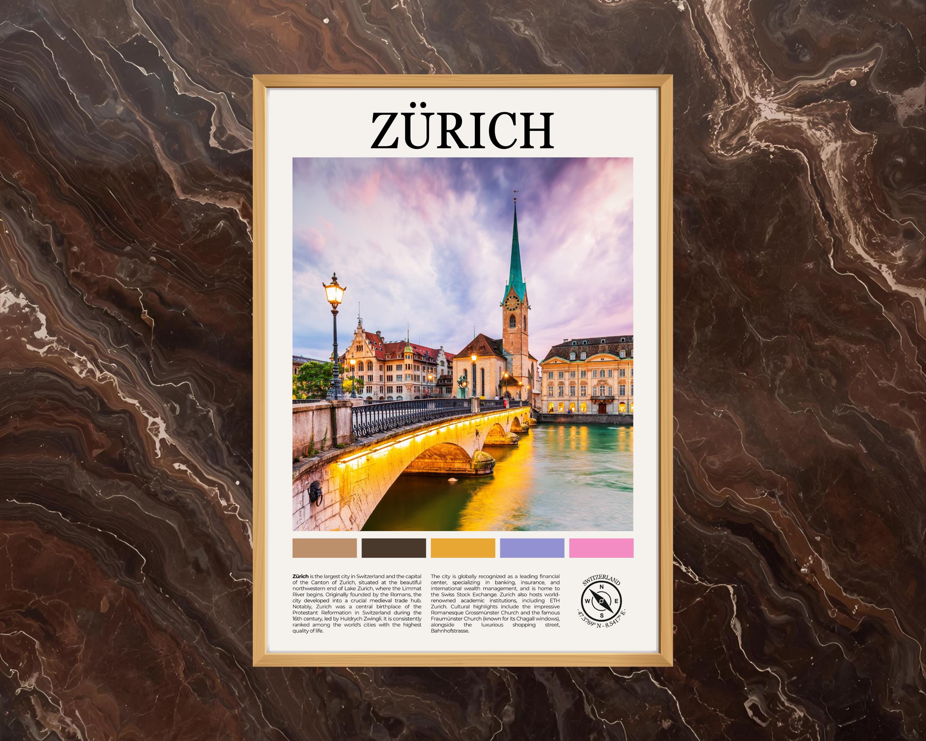 Zurich poster - Etsy 日本