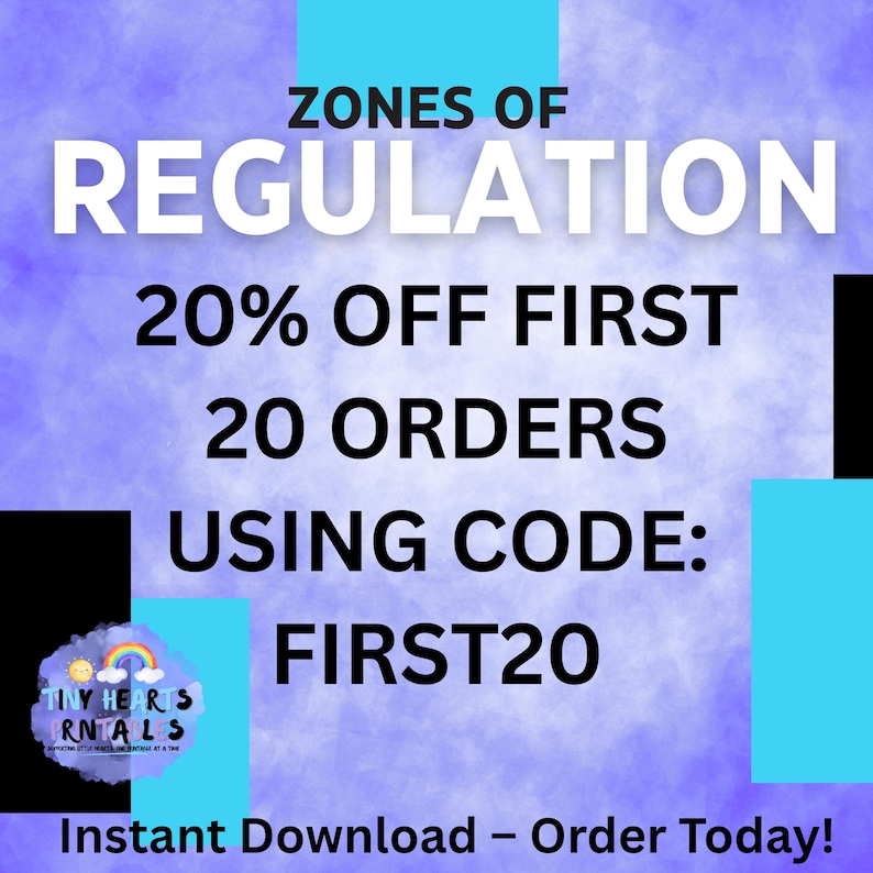 Zones of Regulation Toolkit: Visual Supports - Etsy