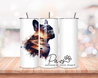 French Bulldog Tumbler – Bull Dog Mug Frenchie Cup Gift for Owners