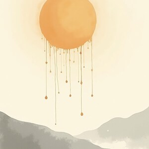 Abstract Rain and Sun