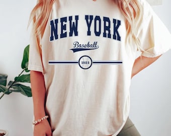 Vintage 90s New York Yankees Sweatshirt: Russell MLB Blue XL - Etsy