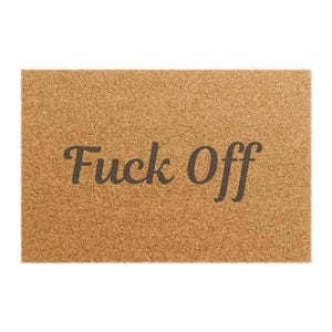 Funny Welcome Doormat with Quirky Phrase, Home Decor, Gift for Housewarming, Entryway Mat, Humorous Floor Mat