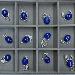 Zodiac Lapis Lazuli Pendant, High quality Lapis Lazuli, 925 sterling silver, for women, perfect gift