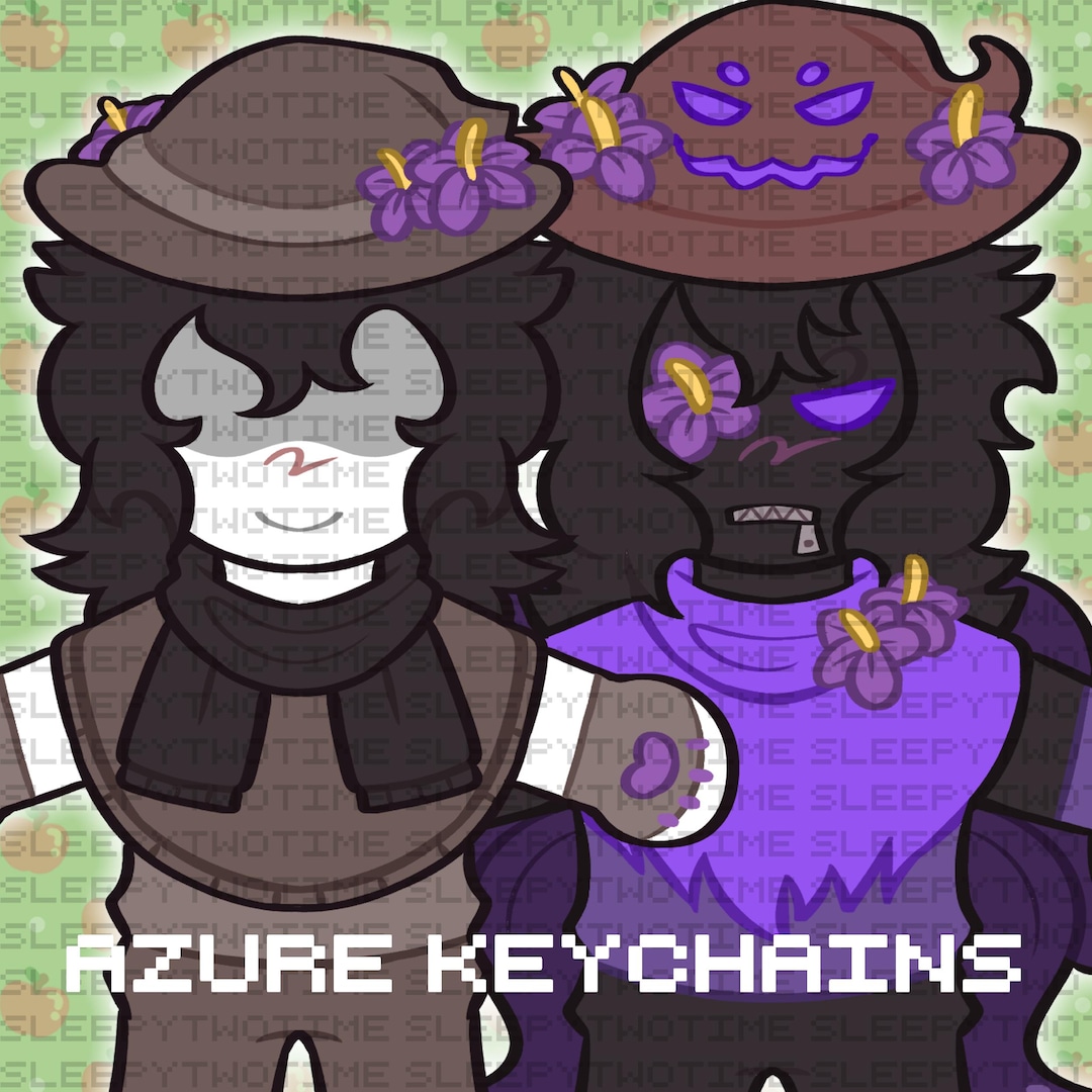 3 Inch Roblox Forsaken Azure Keychain Charms - Etsy